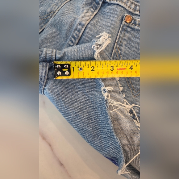 Wrangler Women's Blue Cut Off Denim Shorts Western Concert Cowgirl - Picture 6 of 9